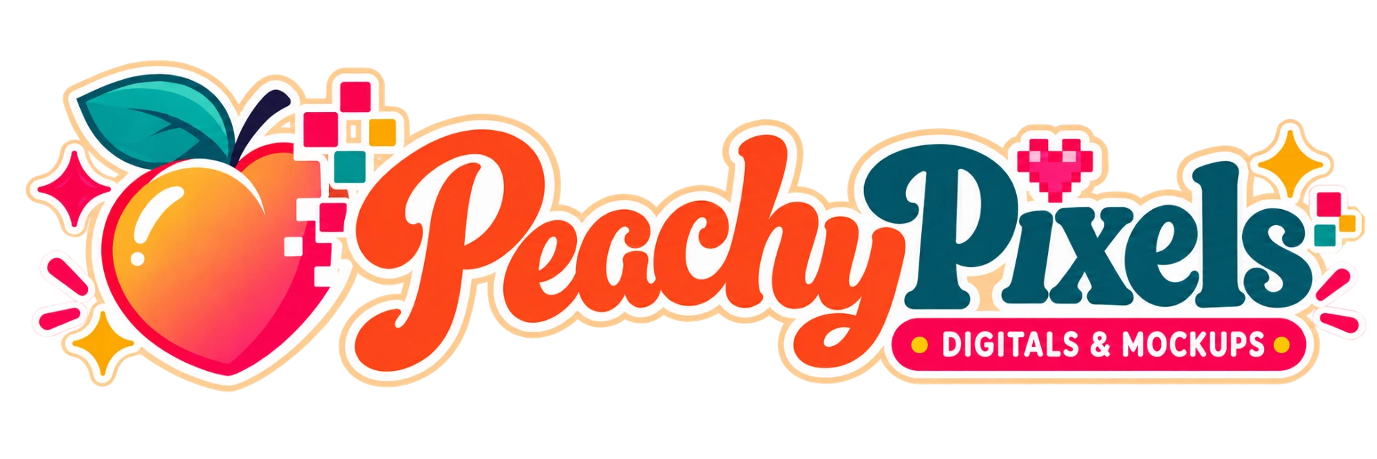 Peachy Pixels - Digitals & Mockups